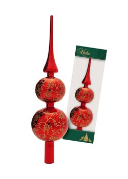 Krebs Glas Lauscha Szpic w kolorze czerwonym na choinkę - wys. 33 cm ze sklepu Limango Polska w kategorii Dekoracje bożonarodzeniowe - zdjęcie 187700937