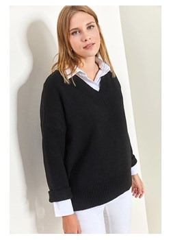 Bianco Lucci Sweter w kolorze czarnym ze sklepu Limango Polska w kategorii Swetry damskie - zdjęcie 187700978