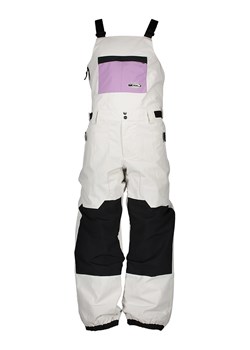 Quicksilver Spodnie narciarskie &quot;Fly High Bib&quot; w kolorze kremowo-czarno-fioletowym ze sklepu Limango Polska w kategorii Spodnie męskie - zdjęcie 187701586