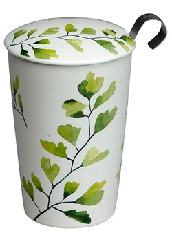 Eigenart Kubek &quot;Teaeve - Trees Ginko&quot; w kolorze zielono-białym do herbaty - 350 ml ze sklepu Limango Polska w kategorii Dzbanki i zaparzacze - zdjęcie 187701648