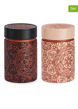 Eigenart Puszki (2 szt.) w kolorze pomarańczowo-czarno-beżowym na herbatę - 150 g ze sklepu Limango Polska w kategorii Dzbanki i zaparzacze - zdjęcie 187701669