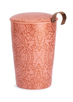 Eigenart Kubek &quot;Mandala&quot; w kolorze jasnoróżowym do herbaty - 350 ml ze sklepu Limango Polska w kategorii Dzbanki i zaparzacze - zdjęcie 187701675