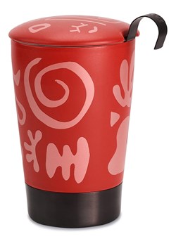 Eigenart Kubek &quot;Teaeve - Opera&quot; w kolorze czerwonym do herbaty - 350 ml ze sklepu Limango Polska w kategorii Dzbanki i zaparzacze - zdjęcie 187701679