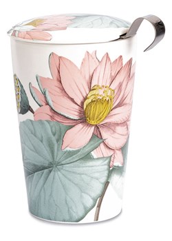 Eigenart Kubek &quot;Teaeve - Padma&quot; w kolorze jasnoróżowo-zielonym do herbaty - 350 ml ze sklepu Limango Polska w kategorii Dzbanki i zaparzacze - zdjęcie 187701685