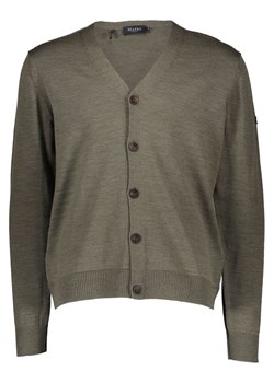 Maerz Muenchen Wełniany kardigan w kolorze khaki ze sklepu Limango Polska w kategorii Swetry męskie - zdjęcie 187701918