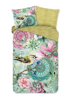 Hip Komplet pościeli satynowej &quot;Xabine&quot; w kolorze miętowo-jasnoróżowym ze sklepu Limango Polska w kategorii Pościele - zdjęcie 187702109