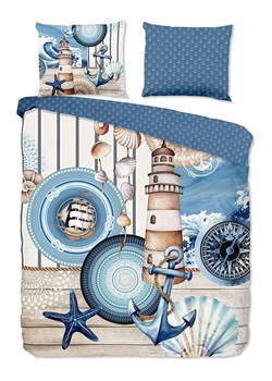 Hip Komplet pościeli satynowej &quot;Aldiana&quot; w kolorze niebieskim ze sklepu Limango Polska w kategorii Pościele - zdjęcie 187702189