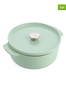 KitchenAid 2-częściowy zestaw w kolorze miętowym - 5,2 l ze sklepu Limango Polska w kategorii Garnki - zdjęcie 187702697