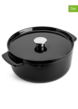 KitchenAid 2-częściowy zestaw w kolorze czarnym - 5,2 l ze sklepu Limango Polska w kategorii Garnki - zdjęcie 187702717