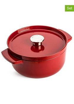 KitchenAid 2-częściowy zestaw w kolorze czerwonym - 3,3 l ze sklepu Limango Polska w kategorii Garnki - zdjęcie 187702727