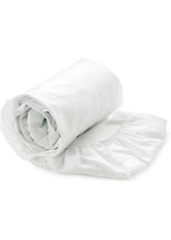 Heckett Lane Prześcieradło satynowe &quot;Elementi&quot; w kolorze białym na gumce ze sklepu Limango Polska w kategorii Prześcieradła - zdjęcie 187702966