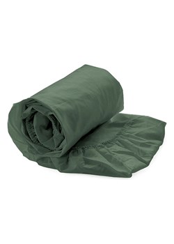 Heckett Lane Prześcieradło satynowe &quot;Elementi&quot; w kolorze zielonym na gumce ze sklepu Limango Polska w kategorii Prześcieradła - zdjęcie 187702995