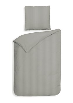 Heckett Lane Komplet pościeli satynowej &quot;Banda&quot; w kolorze szarym ze sklepu Limango Polska w kategorii Pościele - zdjęcie 187703096