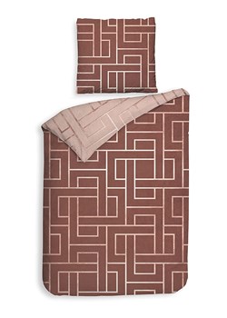 HNL Komplet pościeli twillowej &quot;Roja&quot; w kolorze brązowym ze sklepu Limango Polska w kategorii Pościele - zdjęcie 187703359