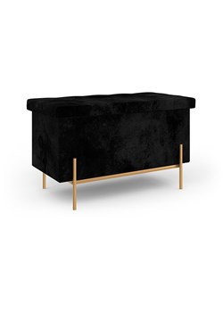 IDOMYA Essentials Ławka &quot;Loan&quot; w kolorze złoto-czarnym ze schowkiem - 76 x 45 x 13 cm ze sklepu Limango Polska w kategorii Meble - zdjęcie 187704059