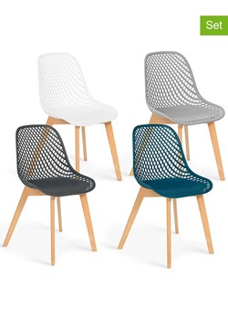 IDOMYA Factory Krzesła (4 szt.) w różnych kolorach - 46 x 86 x 56 cm ze sklepu Limango Polska w kategorii Meble - zdjęcie 187704466