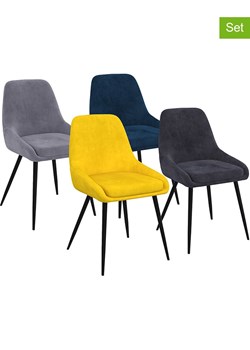 IDOMYA Factory Krzesła (4 szt.) &quot;Olivia&quot; w różnych kolorach do jadalni - 54 x 79 x 47,5 cm ze sklepu Limango Polska w kategorii Meble - zdjęcie 187704769