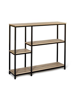 IDOMYA Essentials Konsola &quot;Memphis&quot; w kolorze jasnobrązowo-czarnym - 100 x 80 x 30 cm ze sklepu Limango Polska w kategorii Meble - zdjęcie 187705006