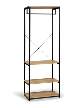 IDOMYA Essentials Garderoba &quot;Memphis&quot; w kolorze jasnobrązowo-czarnym - 60 x 167 x 40 cm ze sklepu Limango Polska w kategorii Szafy - zdjęcie 187705056