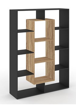 IDOMYA Essentials Regał w kolorze jasnobrązowo-czarnym na książki - 90 x 143 x 30 cm ze sklepu Limango Polska w kategorii Regały i witryny - zdjęcie 187705099