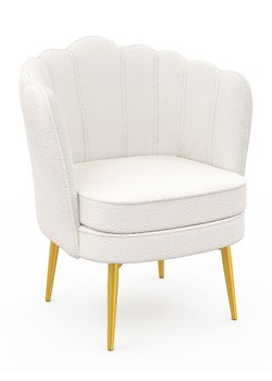 IDOMYA Factory Fotel &quot;Arielle&quot; w kolorze białym - 64 x 76 x 59 cm ze sklepu Limango Polska w kategorii Pufy i siedziska - zdjęcie 187705167