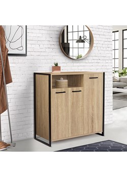 IDOMYA Essentials Szafka &quot;Alan&quot; w kolorze jasnobrązowym na buty - 73,2 x 75 x 35 cm ze sklepu Limango Polska w kategorii Szafy - zdjęcie 187705325