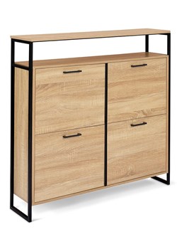 IDOMYA Essentials Szafka w kolorze jasnobrązowym na buty - 100 x 97 x 23,5 cm ze sklepu Limango Polska w kategorii Szafy - zdjęcie 187705335