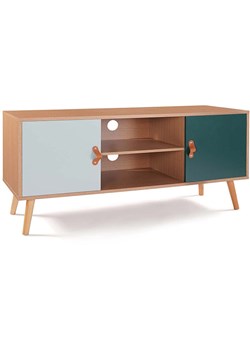 IDOMYA Essentials Szafka RTV &quot;Aria&quot; w kolorze zielono-jasnobrązowym - 113 x 53,5 x 39,5 cm ze sklepu Limango Polska w kategorii Meble - zdjęcie 187705376