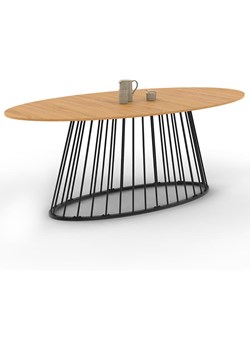 IDOMYA Essentials Stół &quot;Adelle&quot; w kolorze czarno-jasnobrązowym do jadalni - wys. 75 x Ø 200 cm ze sklepu Limango Polska w kategorii Stoliki kawowe - zdjęcie 187705737