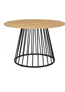 IDOMYA Essentials Stół &quot;Adelle&quot; w kolorze jasnobrązowo-czarnym do jadalni - wys. 75 x Ø 110 cm ze sklepu Limango Polska w kategorii Stoliki kawowe - zdjęcie 187705758