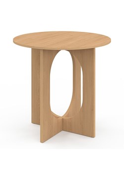 IDOMYA Factory Stół &quot;Mathis&quot; w kolorze jasnobrązowym do jadalni - wys. 75 x Ø 80 cm ze sklepu Limango Polska w kategorii Stoliki kawowe - zdjęcie 187705829