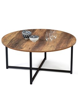 IDOMYA Factory Ława &quot;Eliza&quot; w kolorze brązowym - wys. 40 x Ø 80 cm ze sklepu Limango Polska w kategorii Stoliki kawowe - zdjęcie 187706009