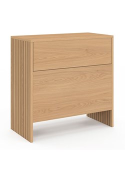 IDOMYA Factory Mini bar &quot;Faustine&quot; w kolorze jasnobrązowym - 50 x 50 x 25 cm ze sklepu Limango Polska w kategorii Meble - zdjęcie 187706065