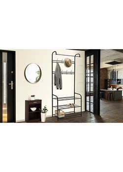 IDOMYA Essentials Garderoba &quot;Pasadena&quot; w kolorze czarnym - 71 x 186 x 31 cm ze sklepu Limango Polska w kategorii Szafy - zdjęcie 187706428