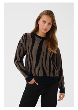 Kaffe Sweter w kolorze czarno-brązowym ze sklepu Limango Polska w kategorii Swetry damskie - zdjęcie 187707788