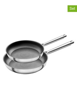 Zwilling Patelnie (2 szt.) &quot;TrueFlow&quot; w kolorze srebrnym ze sklepu Limango Polska w kategorii Garnki - zdjęcie 187707919