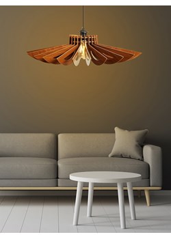 ABERTO DESIGN Lampa wisząca w kolorze jasnobrązowym - 68 x 16 cm ze sklepu Limango Polska w kategorii Oświetlenie - zdjęcie 187707939