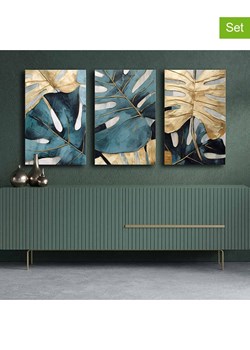 ABERTO DESIGN Druki (3 szt.) na płótnie - 45 x 70 cm ze sklepu Limango Polska w kategorii Obrazy - zdjęcie 187708069