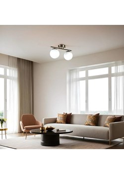 ABERTO DESIGN Lampa sufitowa w kolorze srebrno-białym - 36 x 20 cm ze sklepu Limango Polska w kategorii Oświetlenie - zdjęcie 187708196