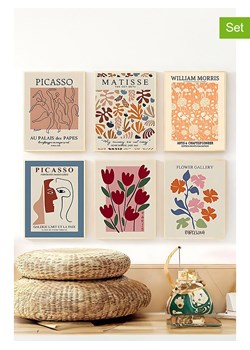 ABERTO DESIGN Druki artystyczne (6 szt.) w ramce - 33 x 48 cm ze sklepu Limango Polska w kategorii Obrazy - zdjęcie 187708385