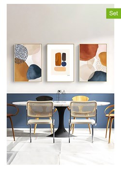 ABERTO DESIGN Druki artystyczne (3 szt.) w ramce - 33 x 48 cm ze sklepu Limango Polska w kategorii Obrazy - zdjęcie 187708389