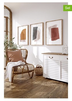 ABERTO DESIGN Druki artystyczne (3 szt.) w ramce - 33 x 48 cm ze sklepu Limango Polska w kategorii Obrazy - zdjęcie 187708396