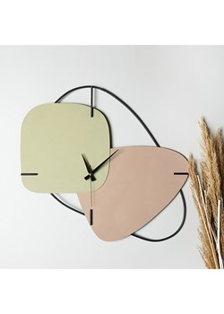 ABERTO DESIGN Zegar ścienny &quot;Brazil&quot; w kolorze jasnobrązowo-zielonym - Ø 58 cm ze sklepu Limango Polska w kategorii Zegary - zdjęcie 187708797