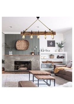 Opviq Lampa wisząca w kolorze jasnobrązowym - 100 x 16 cm ze sklepu Limango Polska w kategorii Oświetlenie - zdjęcie 187708997