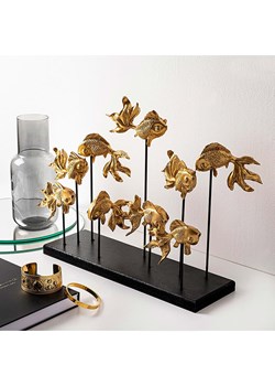 ABERTO DESIGN Figurka dekoracyjna &quot;Goldfisch&quot; w kolorze złotym - 42 x 28 cm ze sklepu Limango Polska w kategorii Dekoracje - zdjęcie 187709167