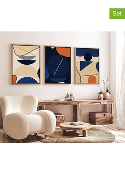 ABERTO DESIGN Druki artystyczne (3 szt.) w ramce ze sklepu Limango Polska w kategorii Obrazy - zdjęcie 187709267