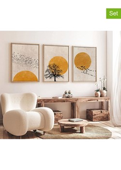 ABERTO DESIGN Druki artystyczne (3 szt.) w ramce ze sklepu Limango Polska w kategorii Obrazy - zdjęcie 187709269