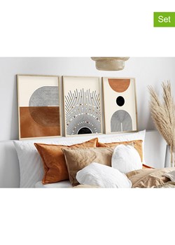 ABERTO DESIGN Druki artystyczne (3 szt.) w ramce ze sklepu Limango Polska w kategorii Obrazy - zdjęcie 187709277