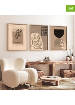 ABERTO DESIGN Druki artystyczne (3 szt.) w ramce ze sklepu Limango Polska w kategorii Obrazy - zdjęcie 187709327