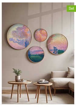 ABERTO DESIGN Druki artystyczne (4 szt.) w drewnianej ramce ze sklepu Limango Polska w kategorii Obrazy - zdjęcie 187709348